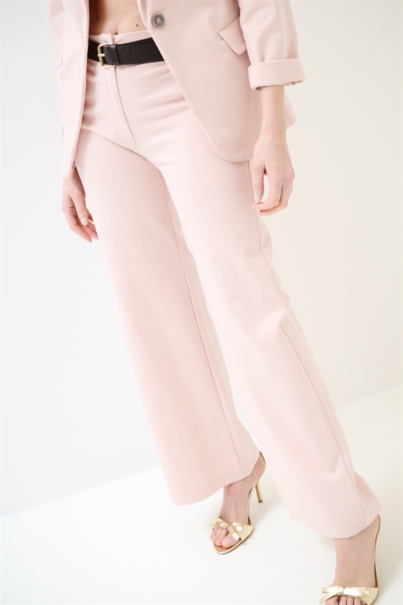 PANTA PALAZZO CON CINTURA IN PUNTO MILANO