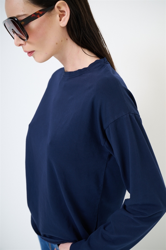 T-SHIRT COTONE MANICA LUNGA CALATA