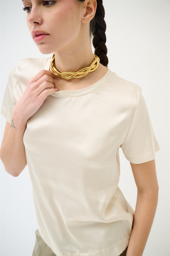 T-SHIRT MEZZA MANICA IN RASO VISCOSA