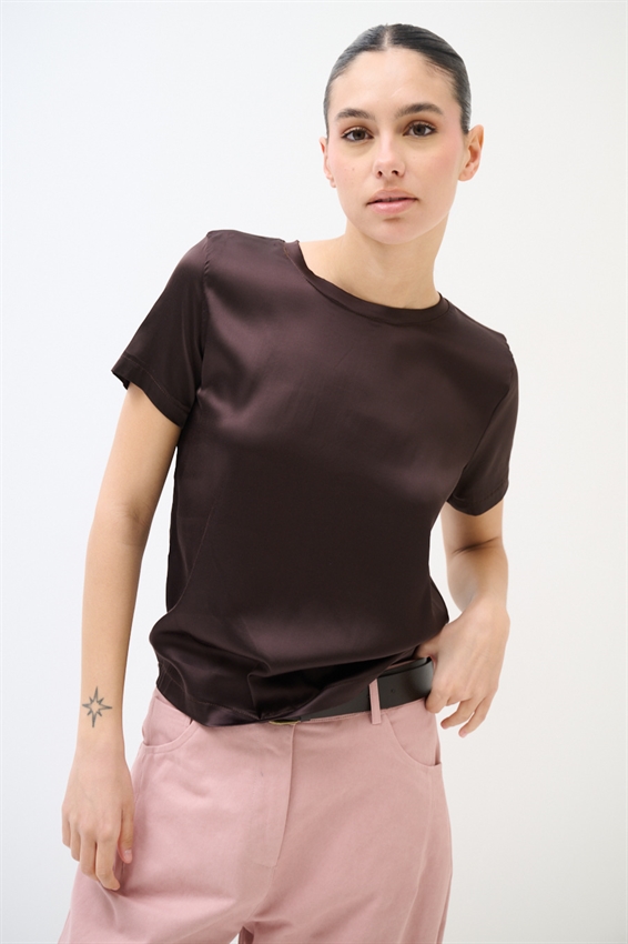 T-SHIRT MEZZA MANICA IN RASO VISCOSA