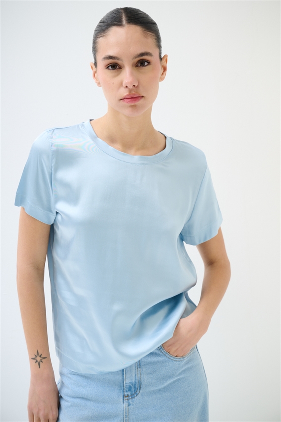 T-SHIRT MEZZA MANICA IN RASO VISCOSA