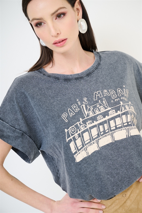 T-SHIRT STAMPA PARIS