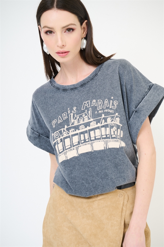 T-SHIRT STAMPA PARIS