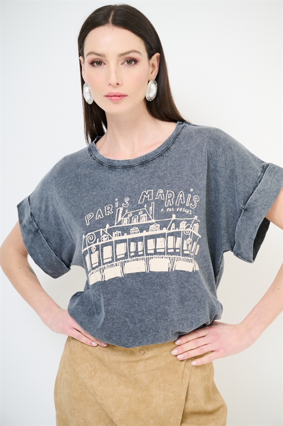 T-SHIRT STAMPA PARIS