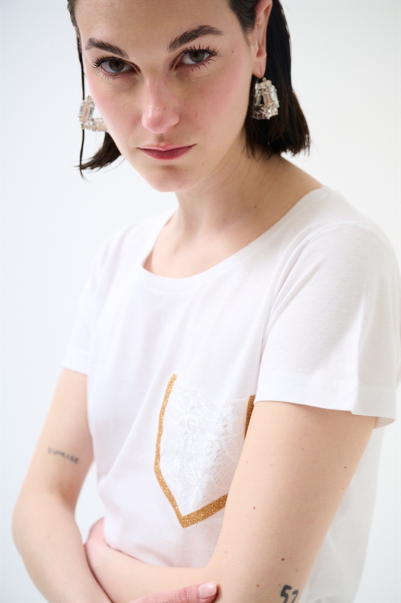 T-SHIRT BASIC TASCHINO PIZZO