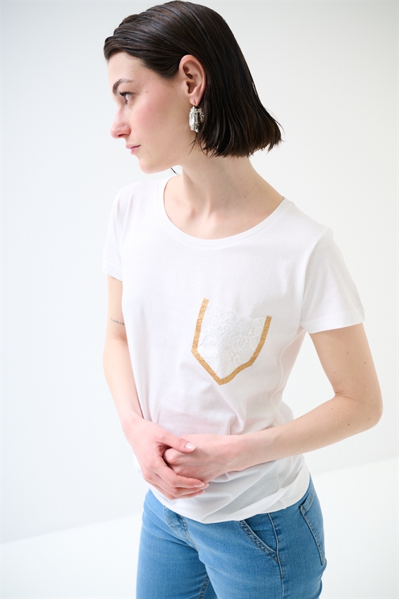 T-SHIRT BASIC TASCHINO PIZZO