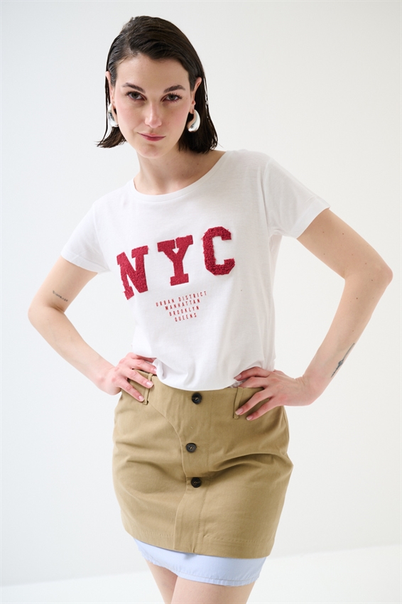 T-SHIRT CON STAMPA NYC