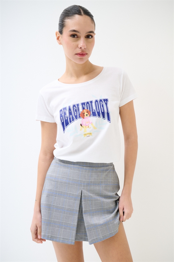 T-SHIRT STAMPA BEAGLE + SCRITTA