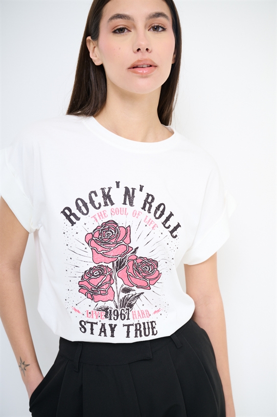 T-SHIRT STAMPA ROCK N ROLL