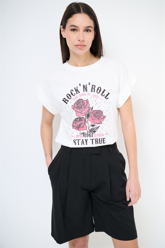 T-SHIRT STAMPA ROCK N ROLL