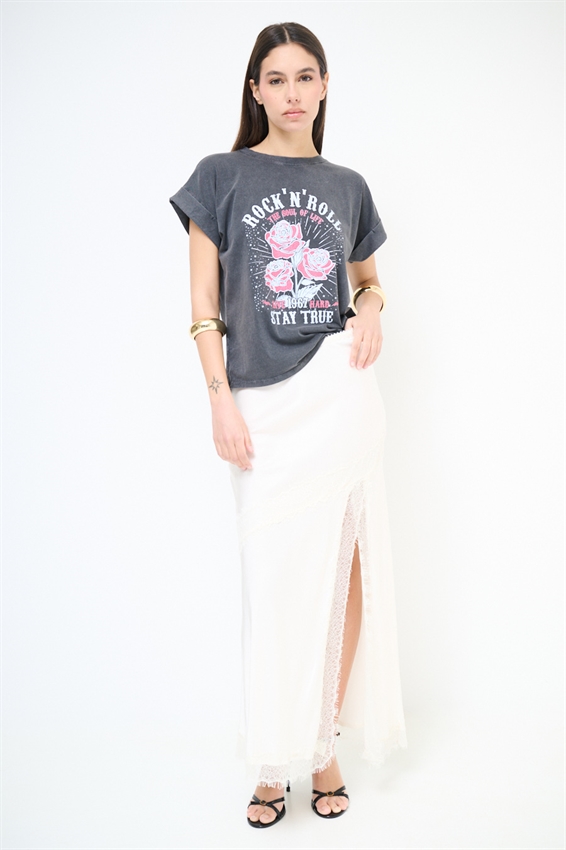 T-SHIRT STAMPA ROCK N ROLL