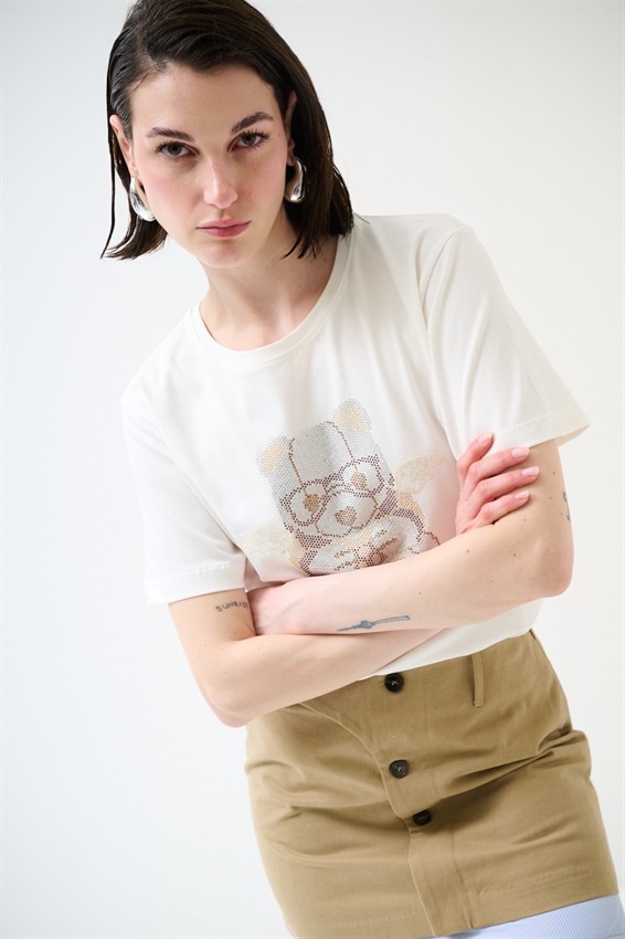 T-SHIRT ORSETTO CON OCCHIALI