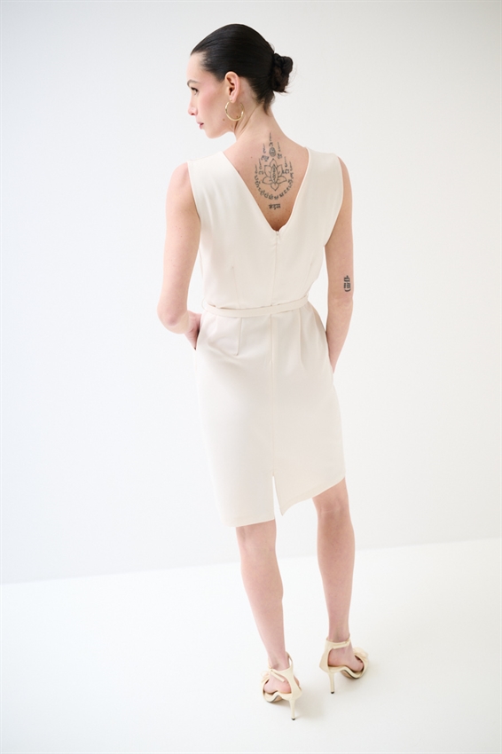 ABITO CORTO CADI CON TASCHE E CINTURA