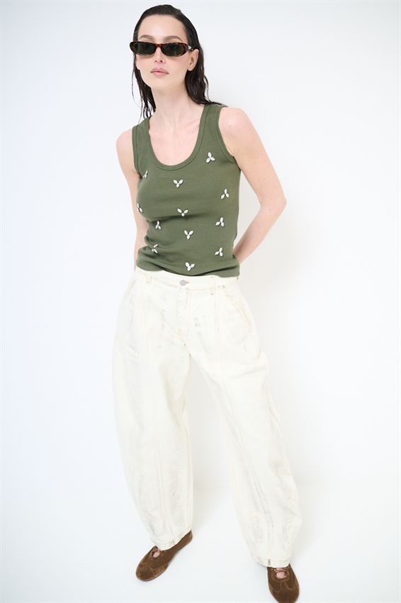 CANOTTA A COSTINE CON CASTONI MILITARE