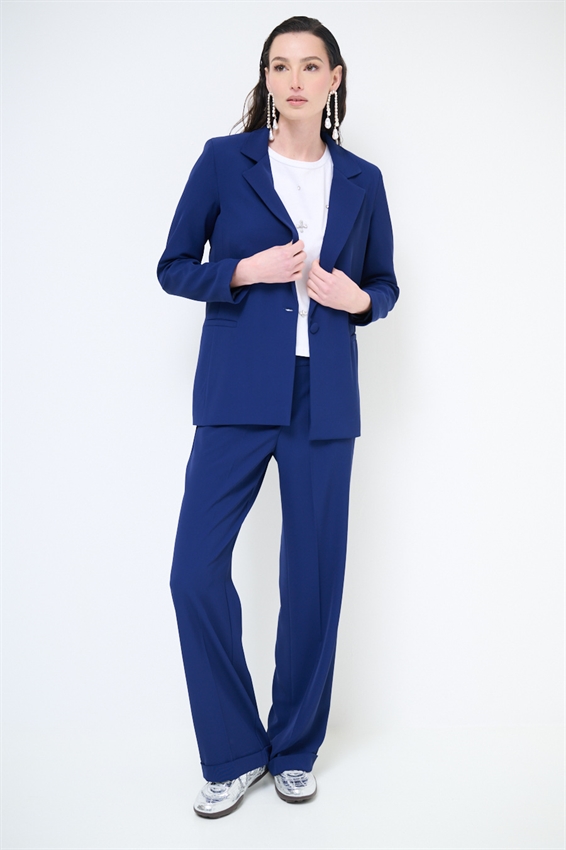 GIACCA BASIC CADI 1 BOTTONE BLU