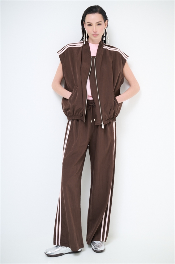 GILET OVERSIZE CON BANDE LYOCELL