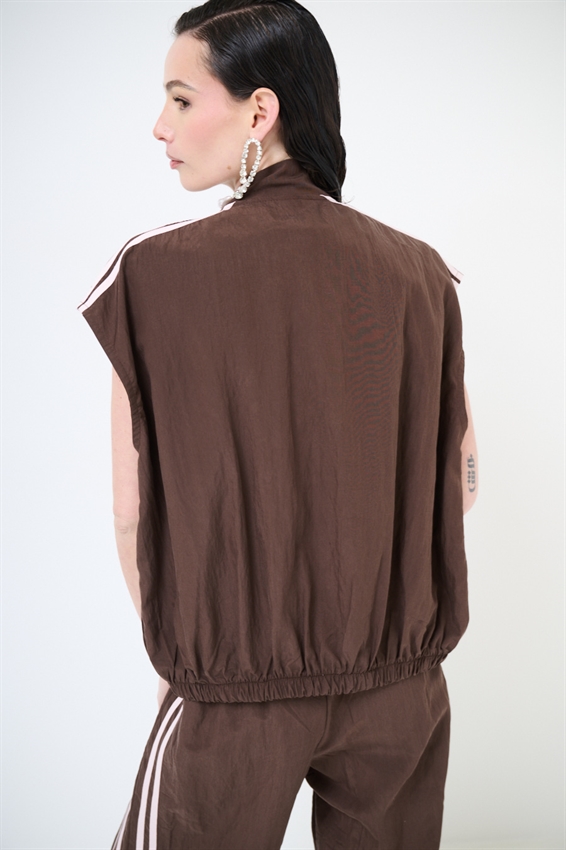 GILET OVERSIZE CON BANDE LYOCELL