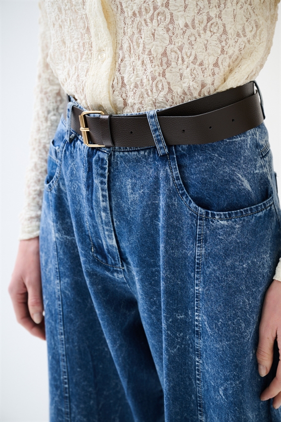 JEANS BALLOON CON CUCITURA DAVANTI