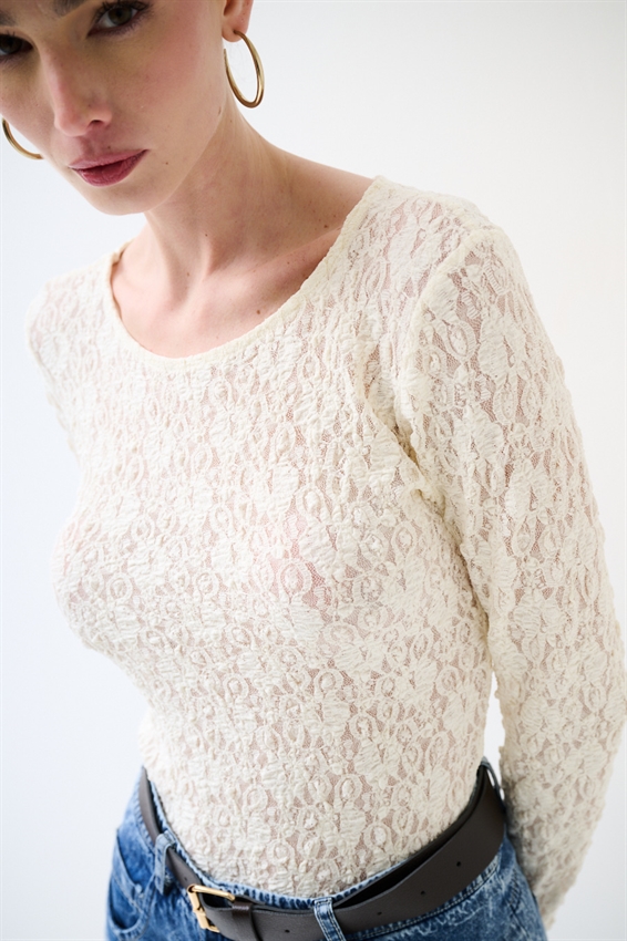 MAGLIA PARICOLLO CON INCRESPATURE LATERALI