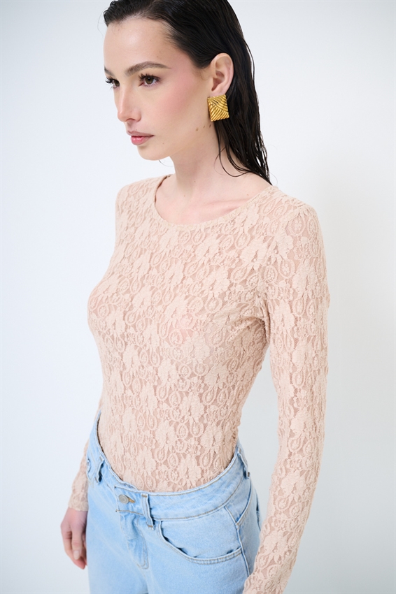 MAGLIA PARICOLLO CON INCRESPATURE LATERALI