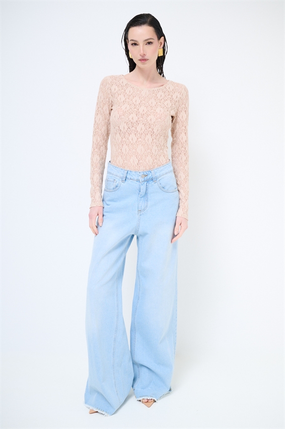 MAGLIA PARICOLLO CON INCRESPATURE LATERALI