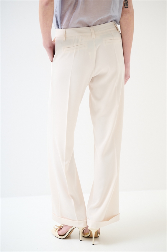 PANTALONE DRITTO IN CADI CON RISVOLTO