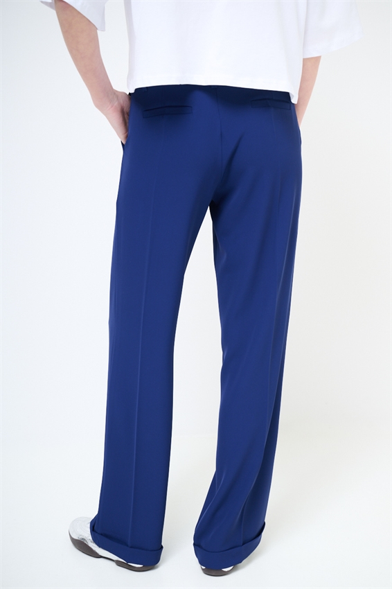 PANTALONE DRITTO IN CADI CON RISVOLTO