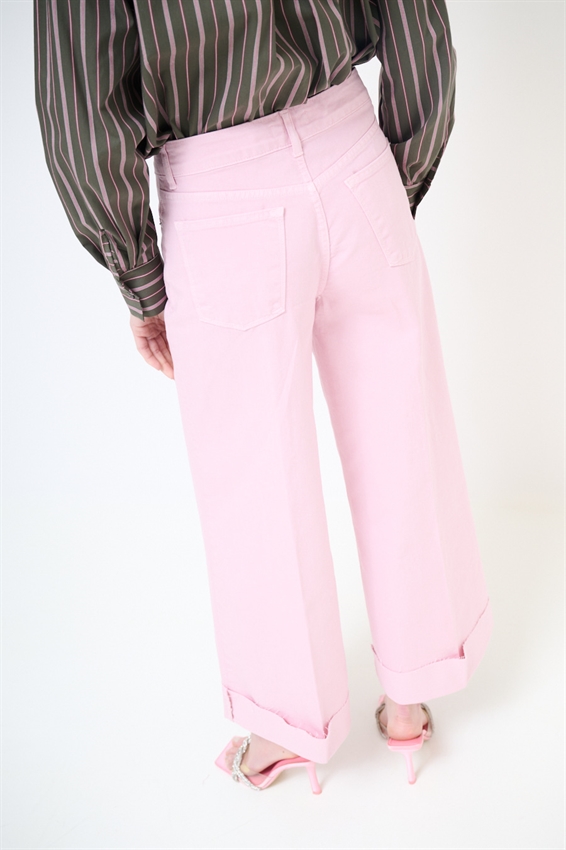 PANTAPALAZZO CON RISVOLTO E TAGLIO VIVO