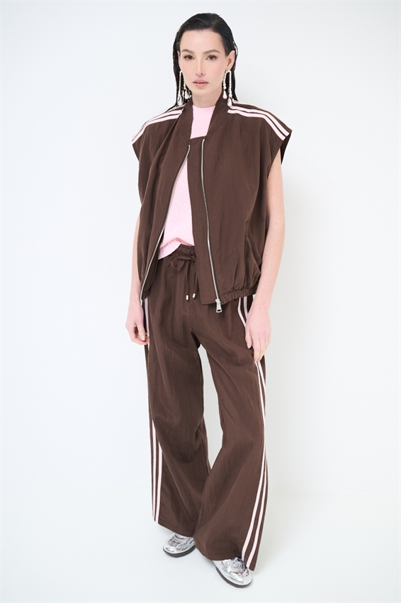 PANTALONE CON BANDE LYOCELL