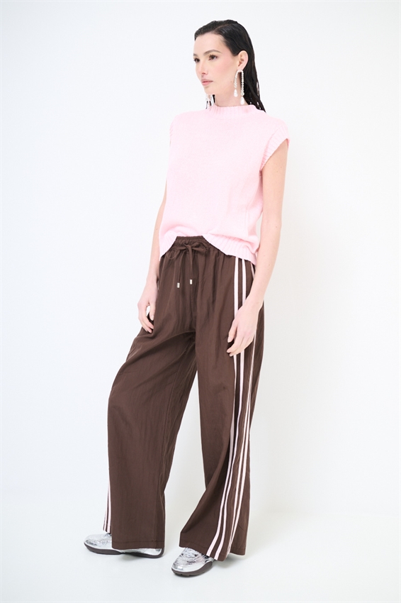 PANTALONE CON BANDE LYOCELL