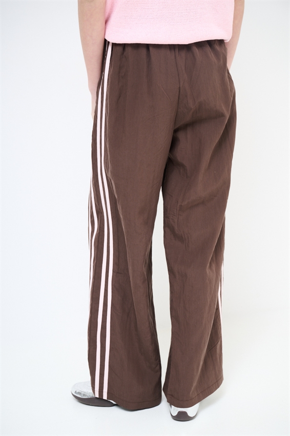 PANTALONE CON BANDE LYOCELL MORO