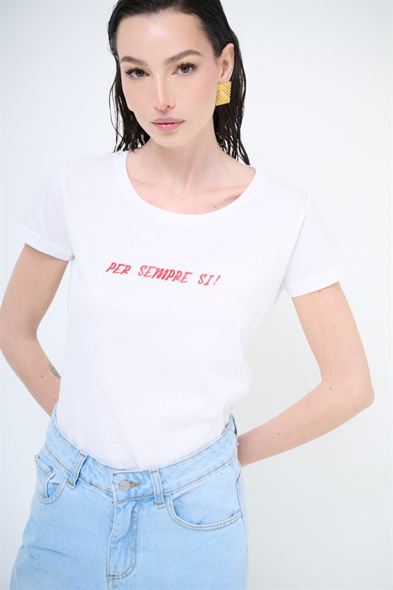 T-SHIRT STAMPA PER SEMPRE SI