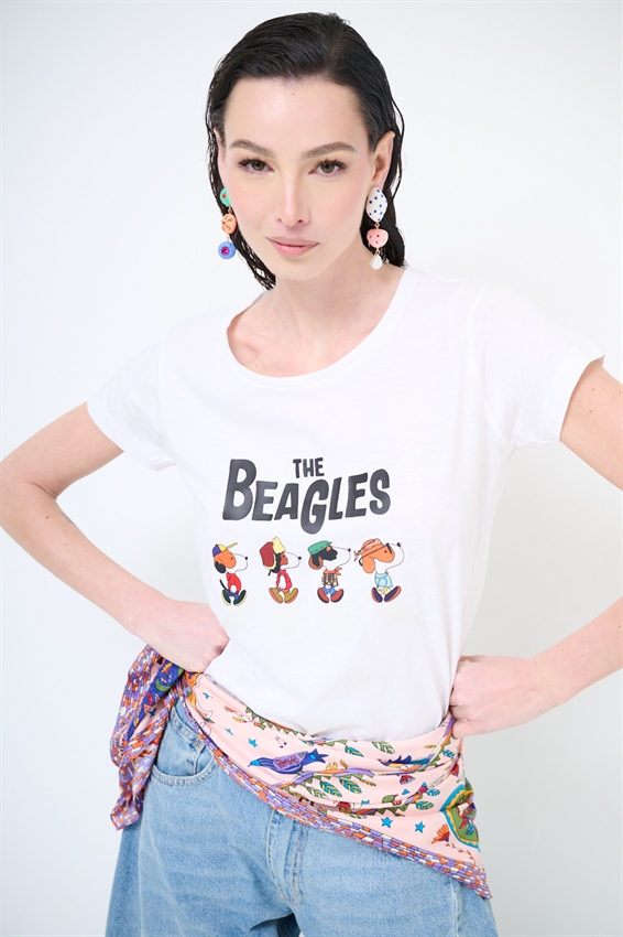 T-SHIRT STAMPA THE BEAGLES