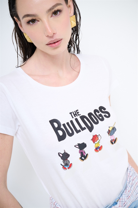T-SHIRT STAMPA THE BULDOGS