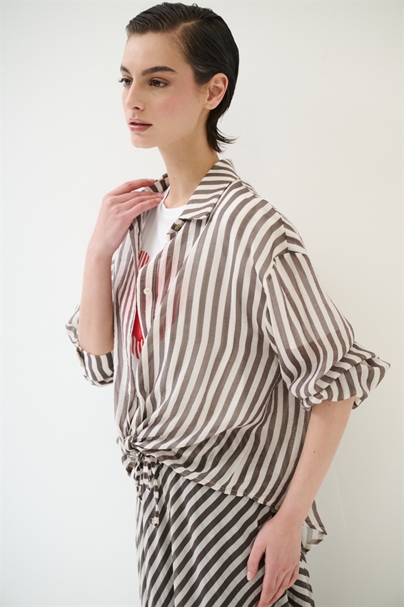 CAMICIA OVER A RIGHE