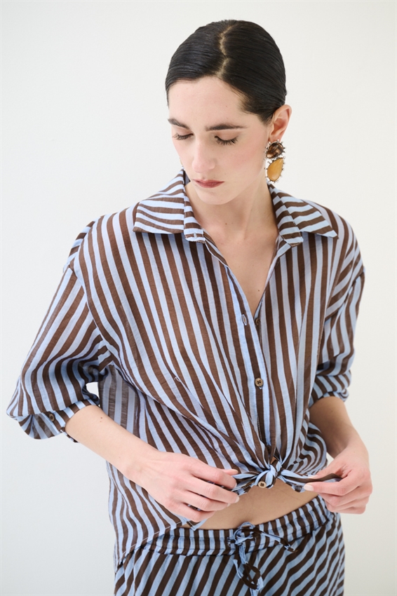 CAMICIA OVER A RIGHE