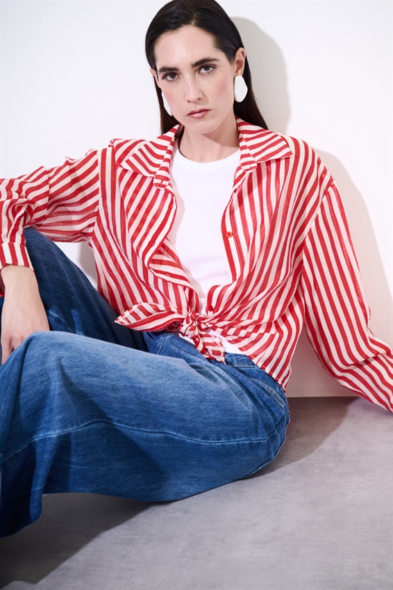 CAMICIA OVER A RIGHE