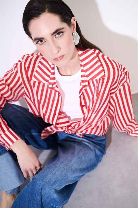 CAMICIA OVER A RIGHE