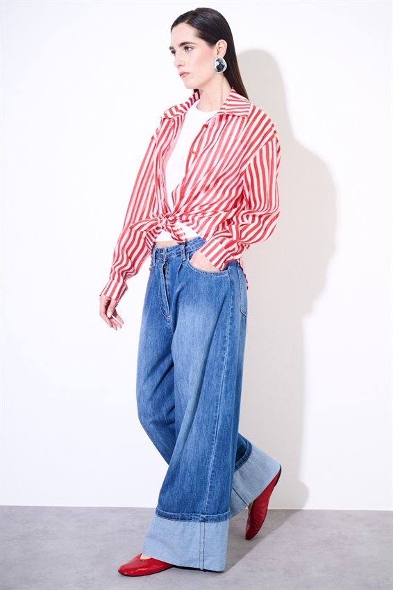 CAMICIA OVER A RIGHE