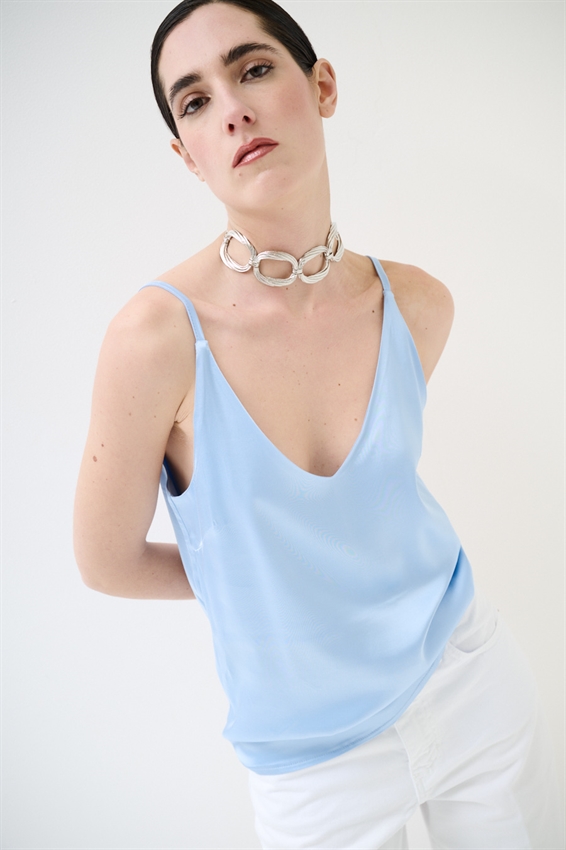 CANOTTA BASIC CON SPALLINI REGOLABILI IN VISCOSA