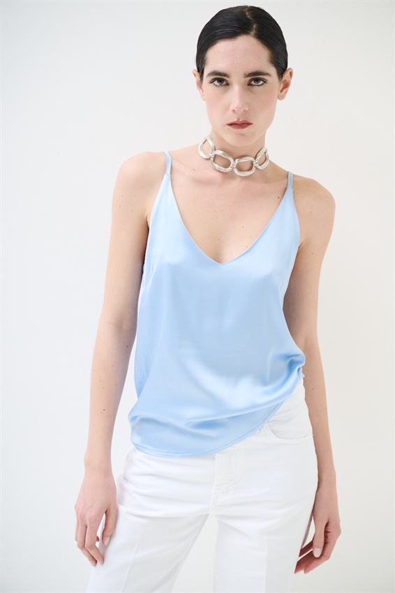 CANOTTA BASIC CON SPALLINI REGOLABILI IN VISCOSA