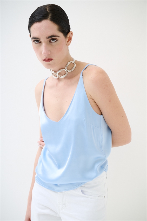 CANOTTA BASIC CON SPALLINI REGOLABILI IN VISCOSA