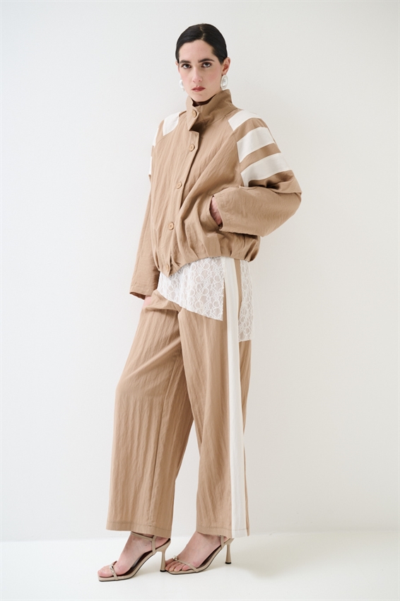 BOMBER CON BOTTONI BICOLOR