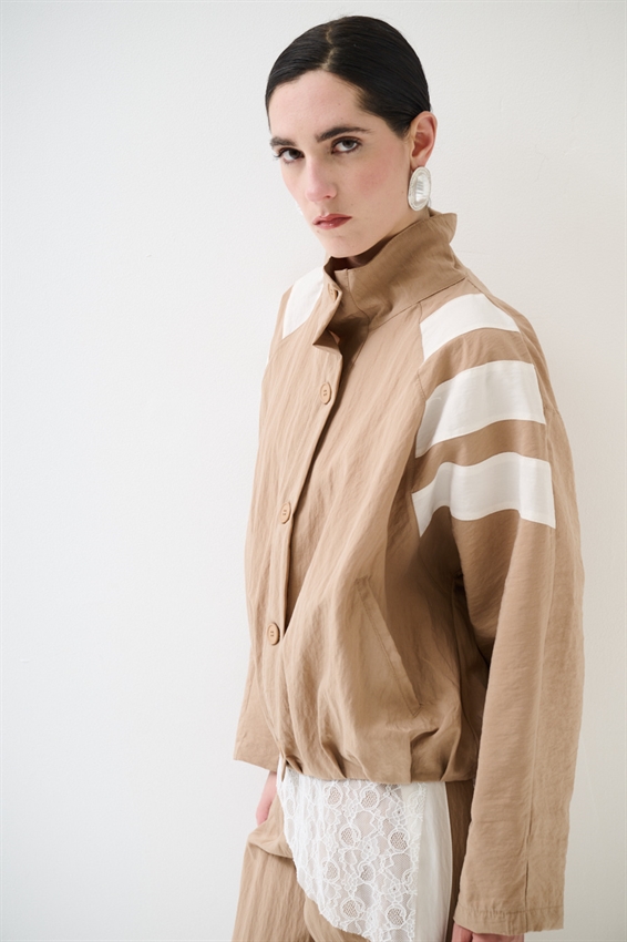 BOMBER CON BOTTONI BICOLOR