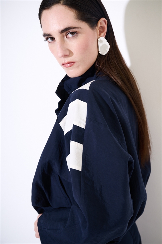 BOMBER CON BOTTONI BICOLOR