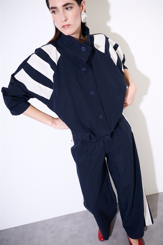 BOMBER CON BOTTONI BICOLOR