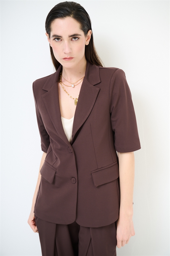 GIACCA MANICA CORTA CON PATTINE