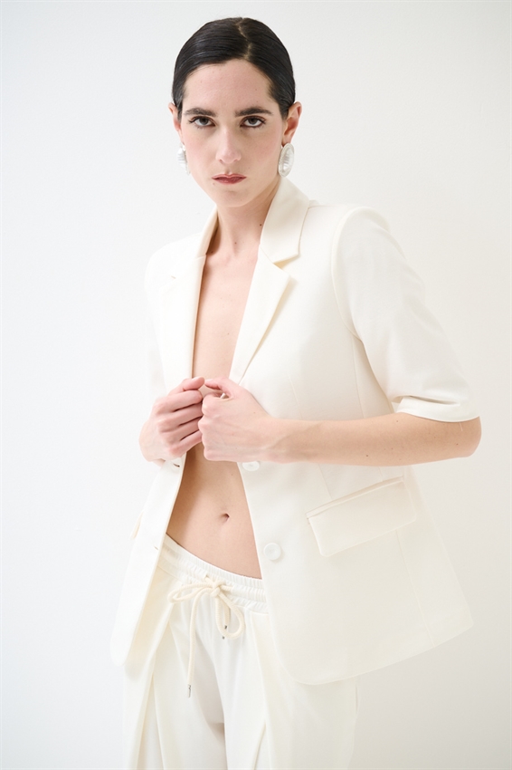 GIACCA MANICA CORTA CON PATTINE