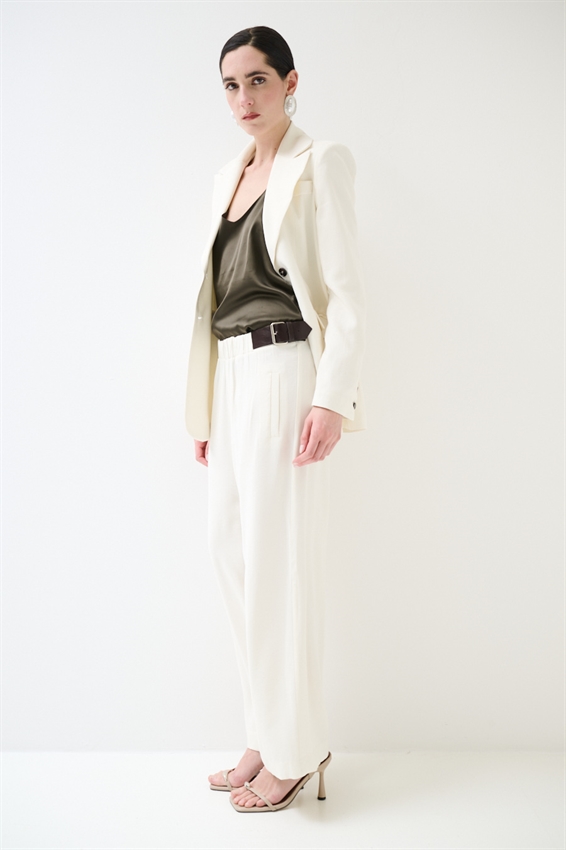 GIACCA AVVITATA A 2 BOTTONI CON PATTINE