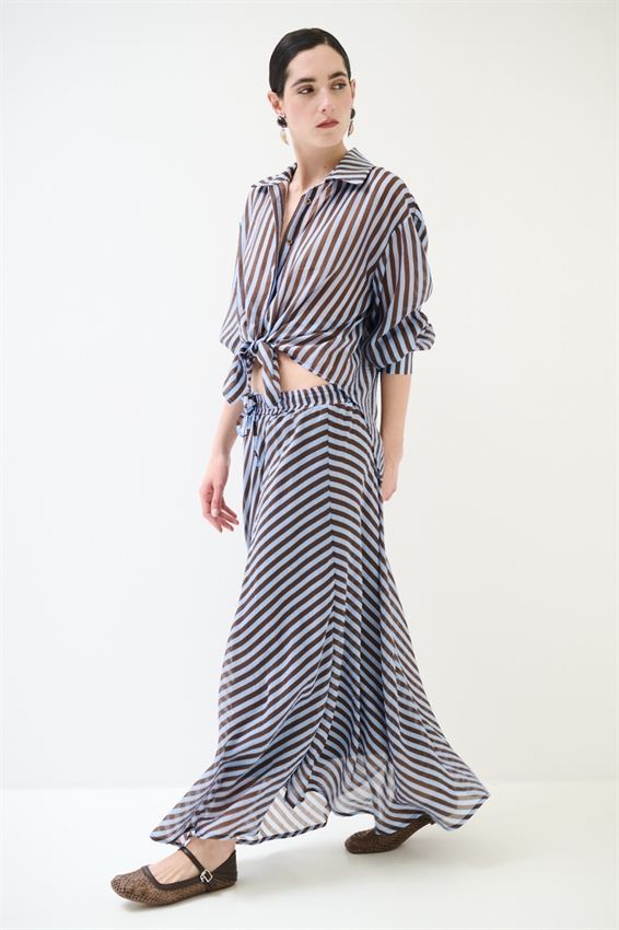 GONNA A SBIECO A RIGHE MORO/CELESTE